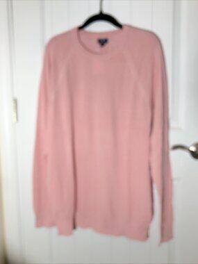 J Crew Light Weight Sweater Men Dusty Rose Large